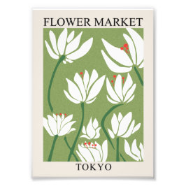 FLOWER MARKET TOKIO | DIGITAL VERSION FOTO AFDRUK