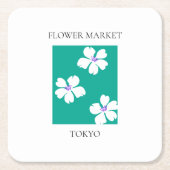 Flower Market - Tokyo Kartonnen Onderzetters (Voorkant)