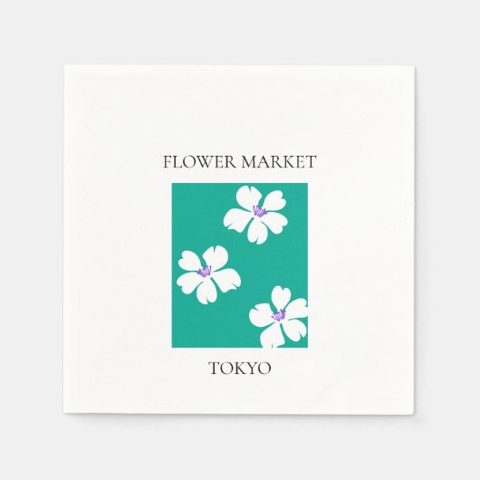 Flower Market - Tokyo Servet (Voorkant)