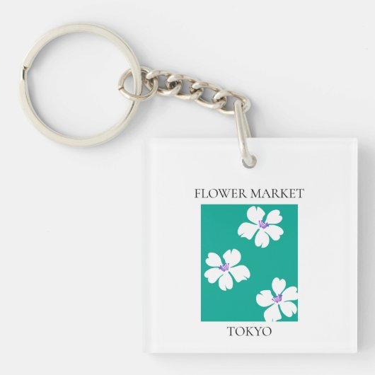 Flower Market - Tokyo Sleutelhanger (Voorkant)