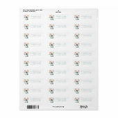 Flower Mason Jar Retour Adreslabels Etiket (Full Sheet)