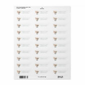 Flower Mason Jar Retour Adreslabels Etiket (Full Sheet)