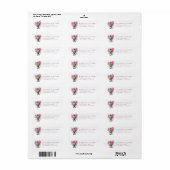 Flower Mason Jar Retour Adreslabels Etiket (Full Sheet)