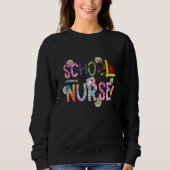 Flower Medical Patch Nursing leopard Day Of School Trui (Voorkant)