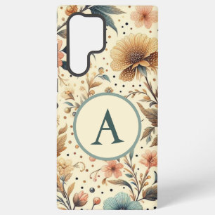Flower Medley: Aangepast Initiaal Samsung Galaxy Hoesje