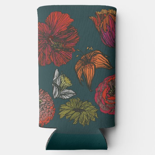 Flower Medley II Seltzer Blikjeskoeler (Achterkant)