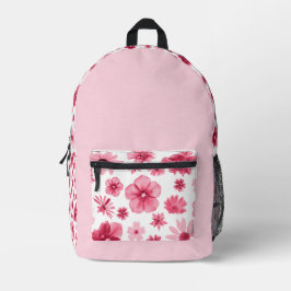 Flower mochila bedrukte rugzak