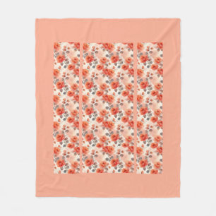 Flower Modern Fleece Deken