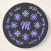 FLOWER MODERN GIFT FROM MOM DAD SISTER SON BOSS CO ZANDSTEEN ONDERZETTER (Voorkant)