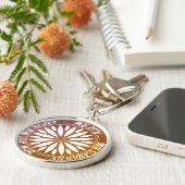 FLOWER MODERN GIFT FROM MOM DAD SISTER SON BOSS SLEUTELHANGER (Zijkant)