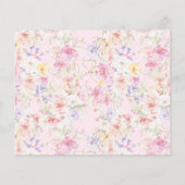 Flower Modern Wavy Vrijgezellenfeest Wishes spel (Achterkant)