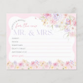 Flower Modern Wavy Vrijgezellenfeest Wishes spel (Voorkant)