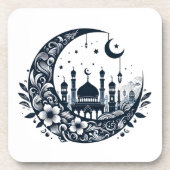 Flower Moon Mosque Bier Onderzetter (Voorkant)