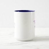 Flower Morning — Elegant Purple Floral Mug Design Mok (Midden)