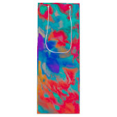 flower Movement Wine Gift Bag Wijn Cadeautas (Voorkant)