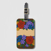 Flower name label bagagelabel (Voorkant (verticaal))