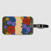 Flower name label bagagelabel (Voorkant (horizontaal))