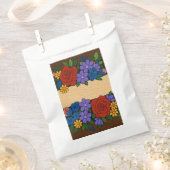 Flower name label bedankzakje (Geknipt)