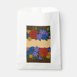 Flower name label bedankzakje