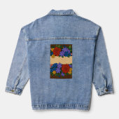 Flower name label denim jacket (Achterkant)
