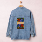 Flower name label denim jacket (Hangar)