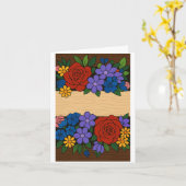 Flower name label kaart (Gele Bloem)