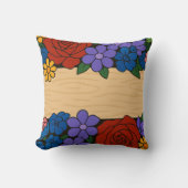 Flower name label kussen (Voorkant)