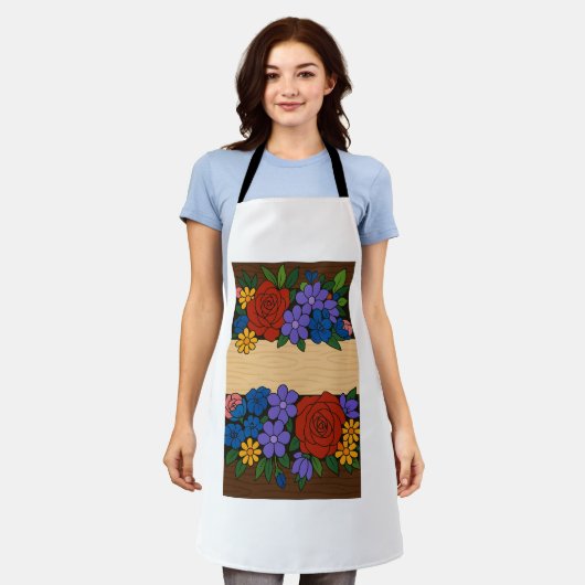 Flower name label schort (Gedragen)