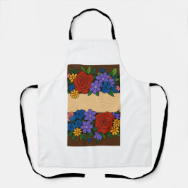 Flower name label schort