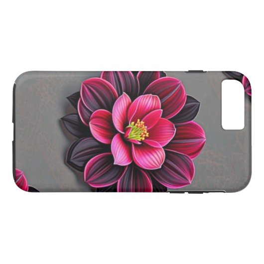 Flower Noire Case-Mate iPhone Case (Achterkant (Horizontaal))