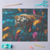 Flower Oerwoud Lion Tissuepapier (Craft)