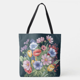 Flower of hope tote bag