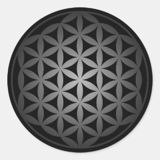 flower of life3 ronde sticker