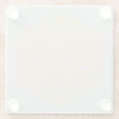 flower of life 5. dimension energy oneness glazen onderzetter (Achterkant)