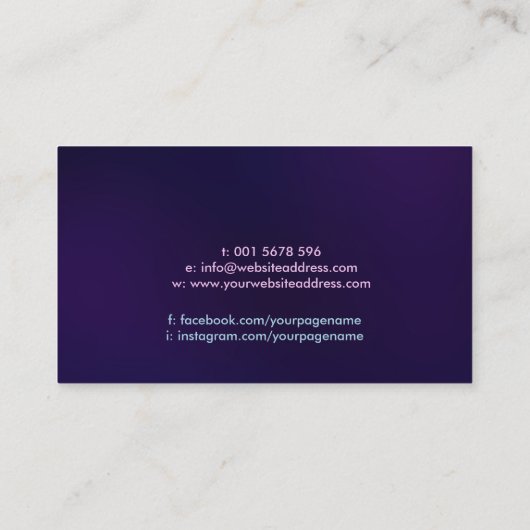 Flower of life Butterfly - Kleurrijke energiestroo Visitekaartje (Achterkant)