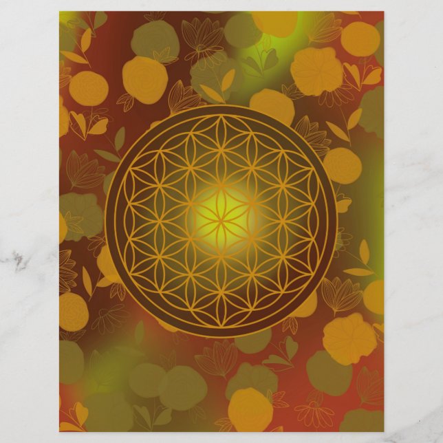 flower of life, chakra,zen,sacred geometric, (Voorkant)
