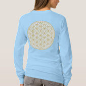 Flower of Life Heilige Geometrie Shirt voor vrouwe (Achterkant)