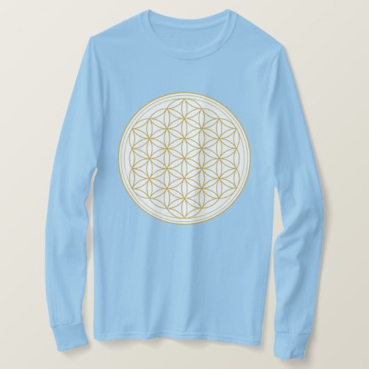 Flower of Life Heilige Geometrie Shirt voor vrouwe (Design voorkant)