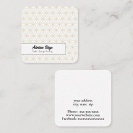 Flower of Life-ontwerp Vierkante Visitekaartje