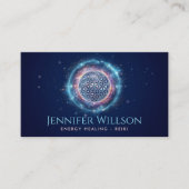 Flower of life Ornament - Kosmische energiestroom Visitekaartje (Voorkant)