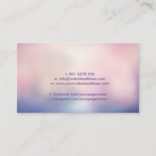 Flower of life Ornament - Kosmische energiestroom Visitekaartje (Achterkant)