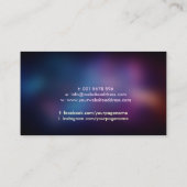 Flower of life Ornament - Kosmische energiestroom Visitekaartje (Achterkant)