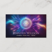 Flower of life Ornament - Kosmische energiestroom Visitekaartje (Voorkant)