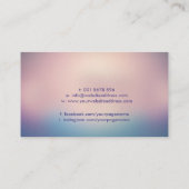 Flower of life Ornament - zachte pastels Visitekaartje (Achterkant)