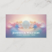 Flower of life Ornament - zachte pastels Visitekaartje (Voorkant)