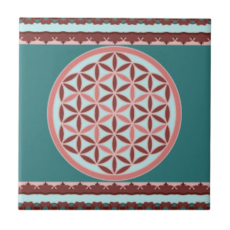 "Flower of Life – Pastel & Earthy Harmony" Tegeltje