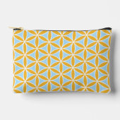 Flower of Life Pattern Sinaasappel Wit & Blauw Etui (Voorkant)