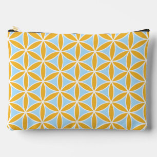 Flower of Life Pattern Sinaasappel Wit & Blauw Etui