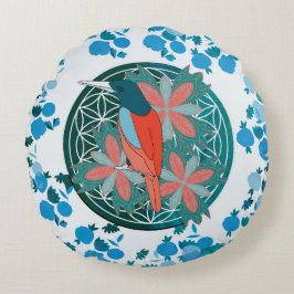 Flower of life rond kussen