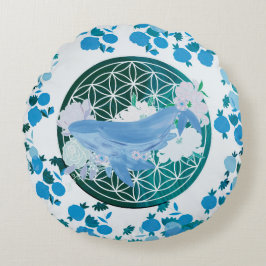 Flower of life rond kussen